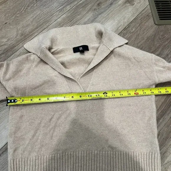 BANANA REPUBLIC Women's Luna Cashmere Sweater Size XS In Sandstorm - Picture 7 of 9